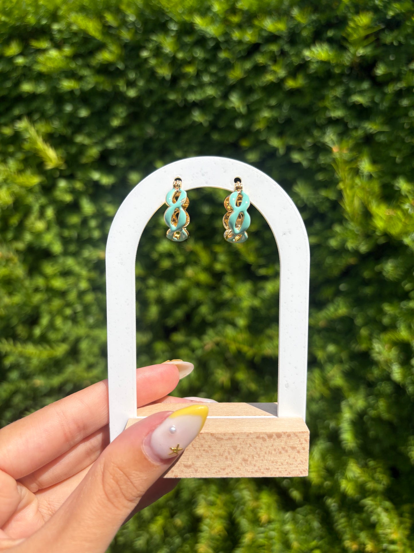Boucles d’oreilles Ninon bleu