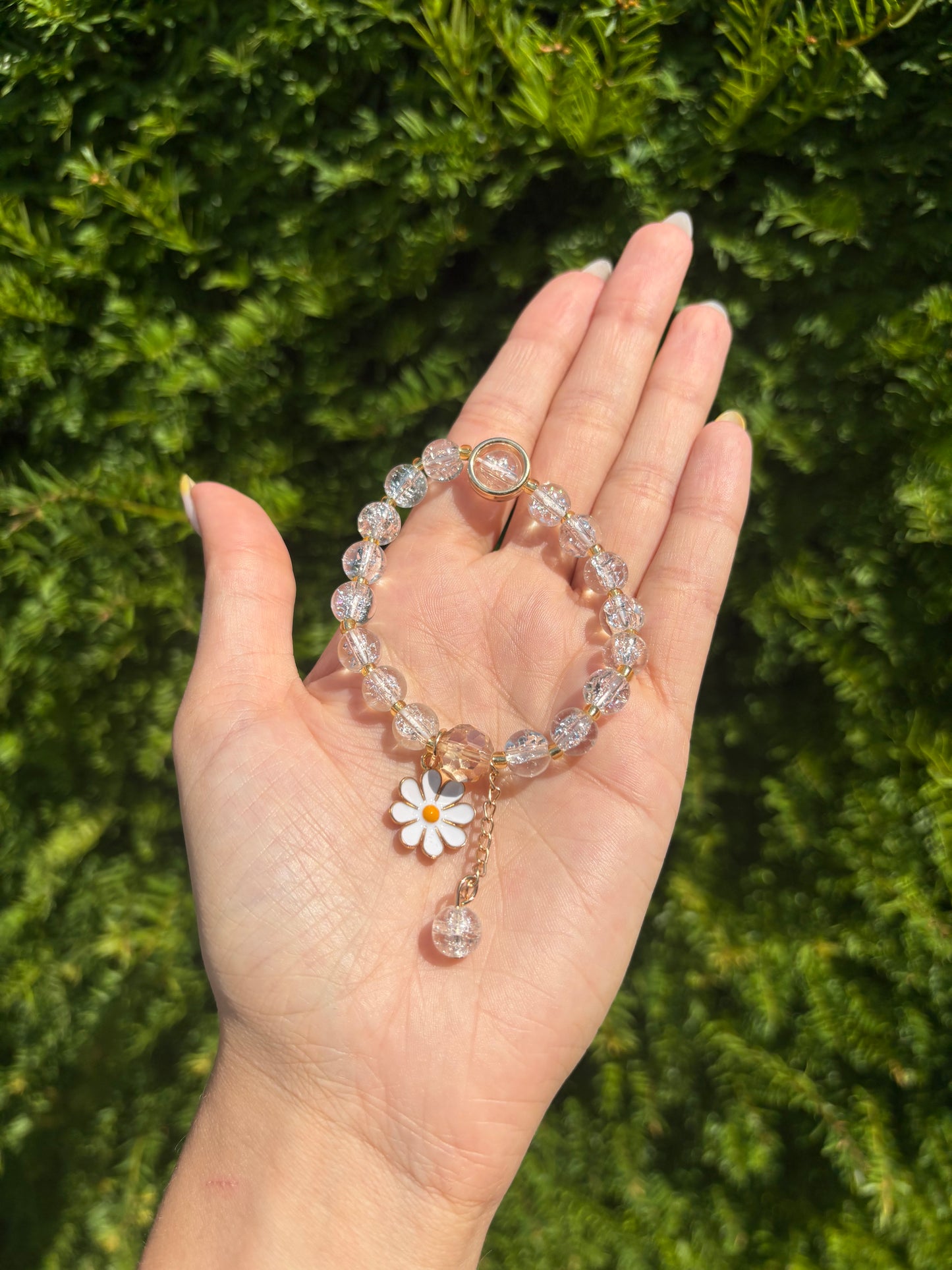 Bracelet Marguerite Blanc