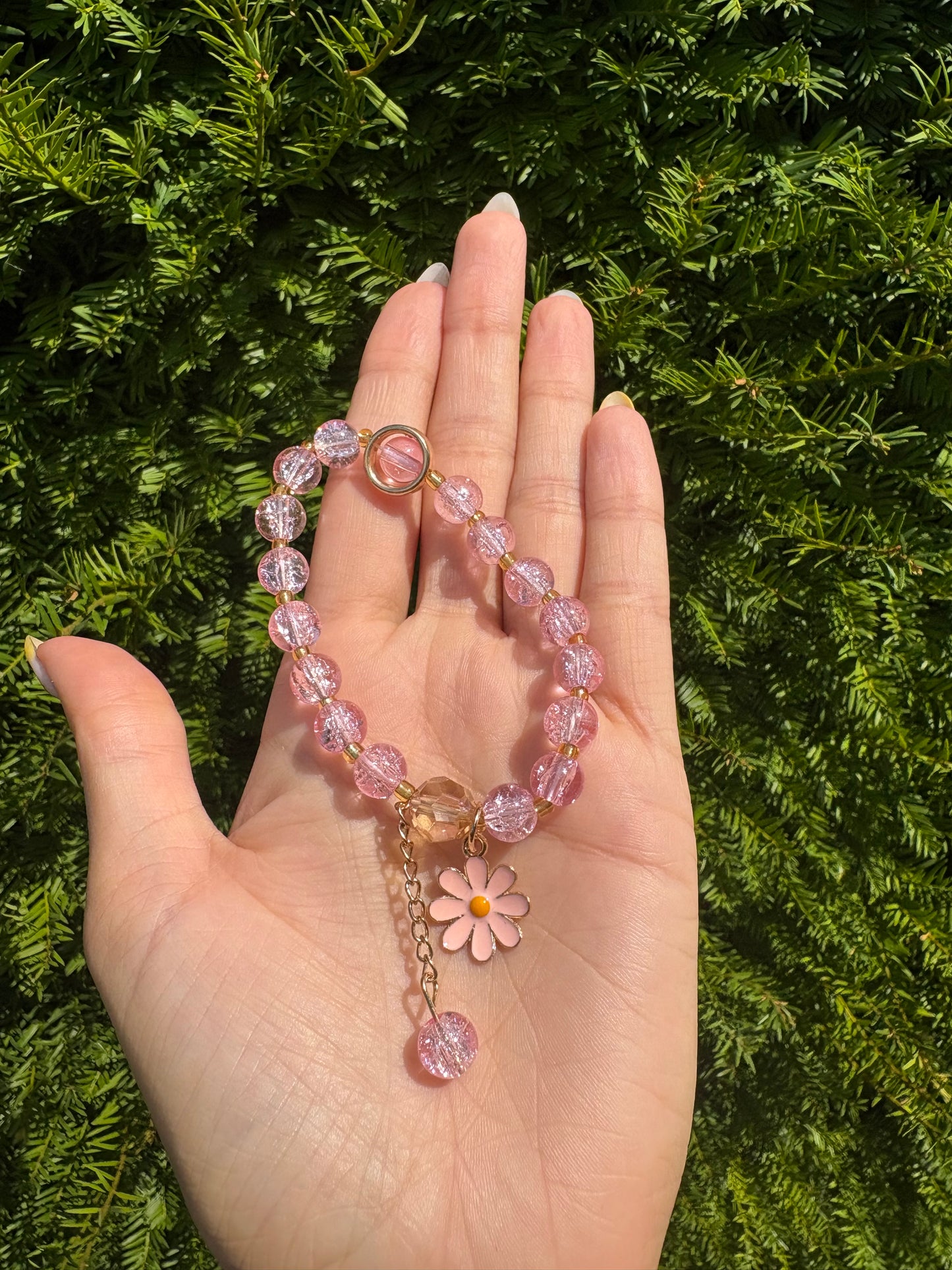 Bracelet Marguerite rose