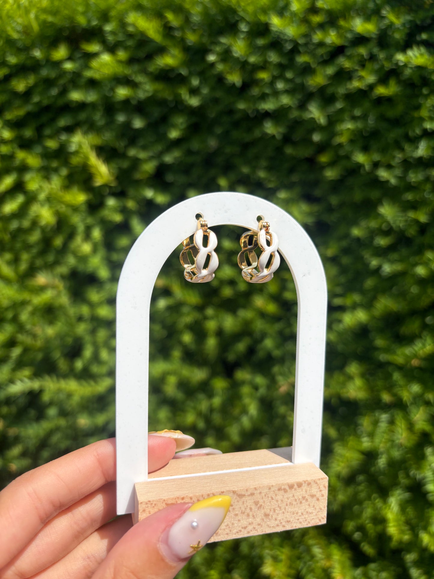 Boucles d’oreilles Ninon Blanc