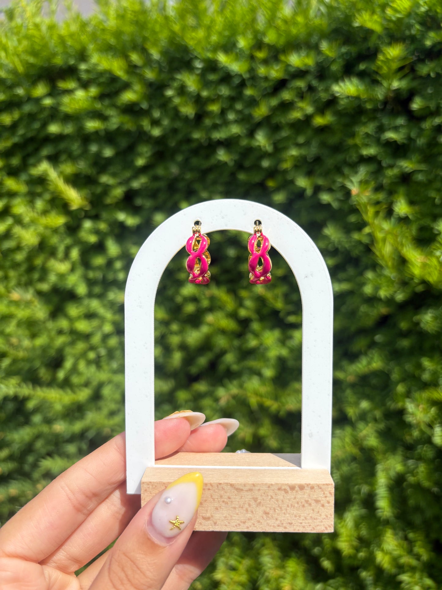 Boucles d’oreilles Ninon rose
