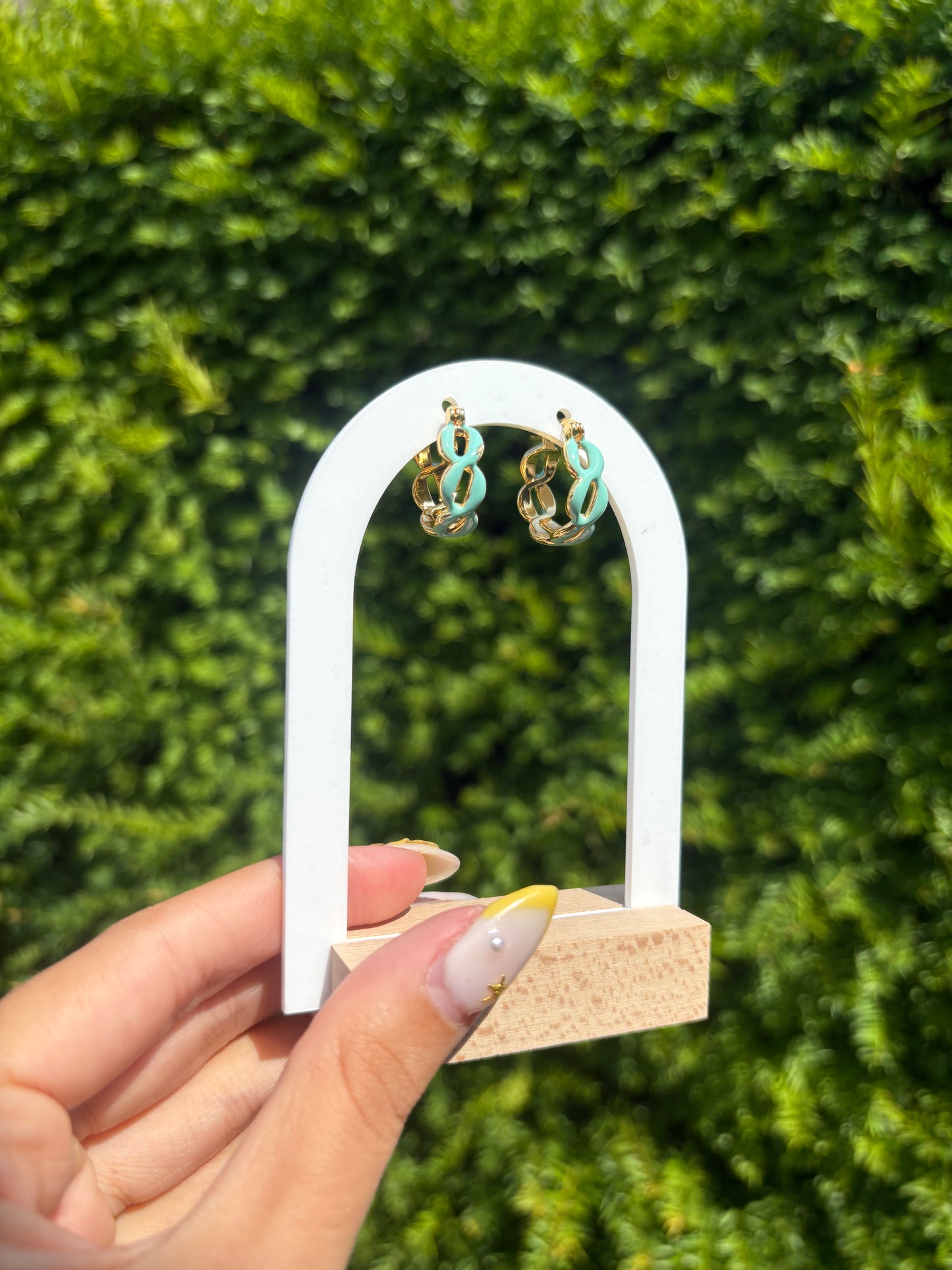 Boucles d’oreilles Ninon bleu