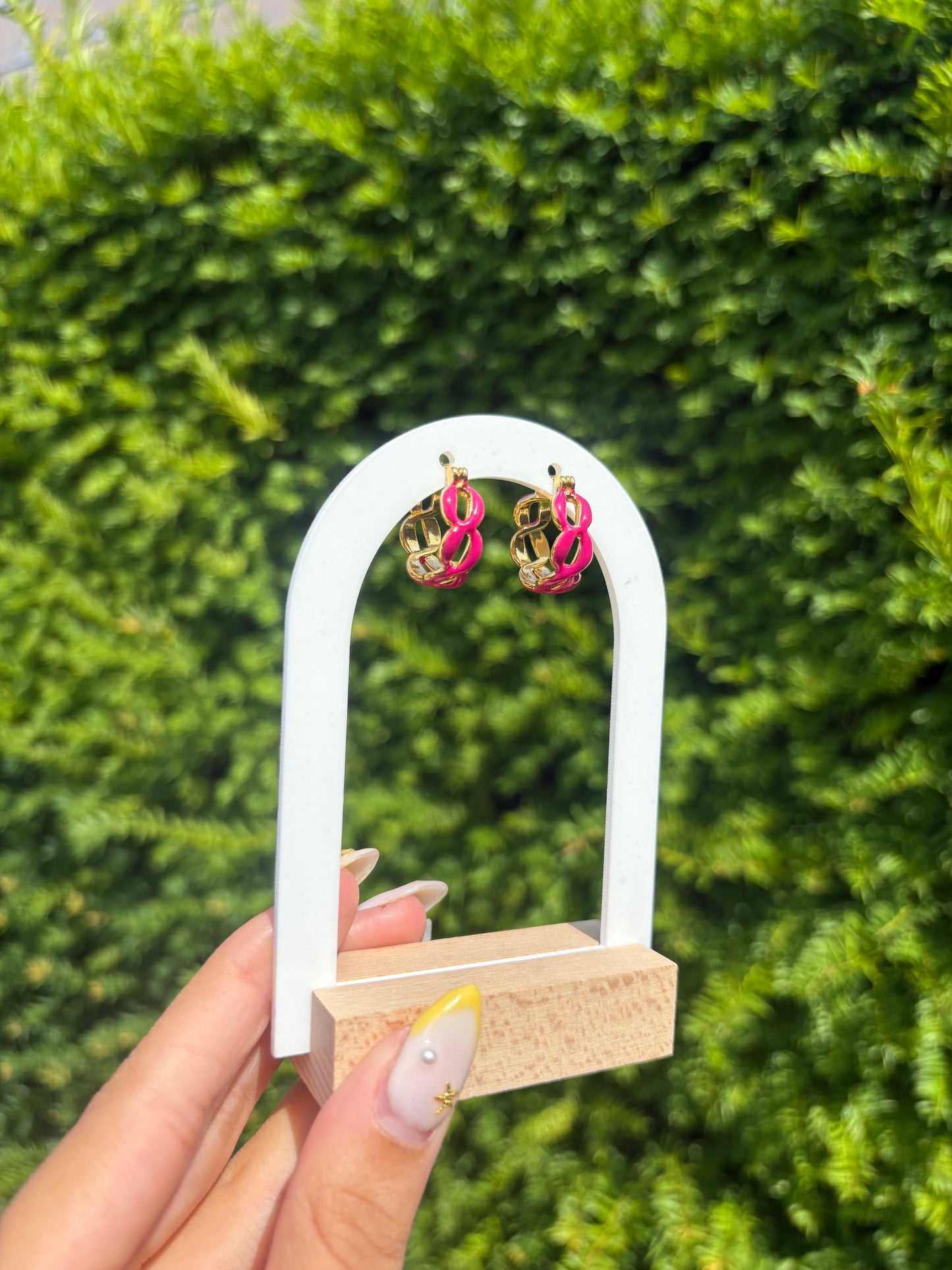 Boucles d’oreilles Ninon rose