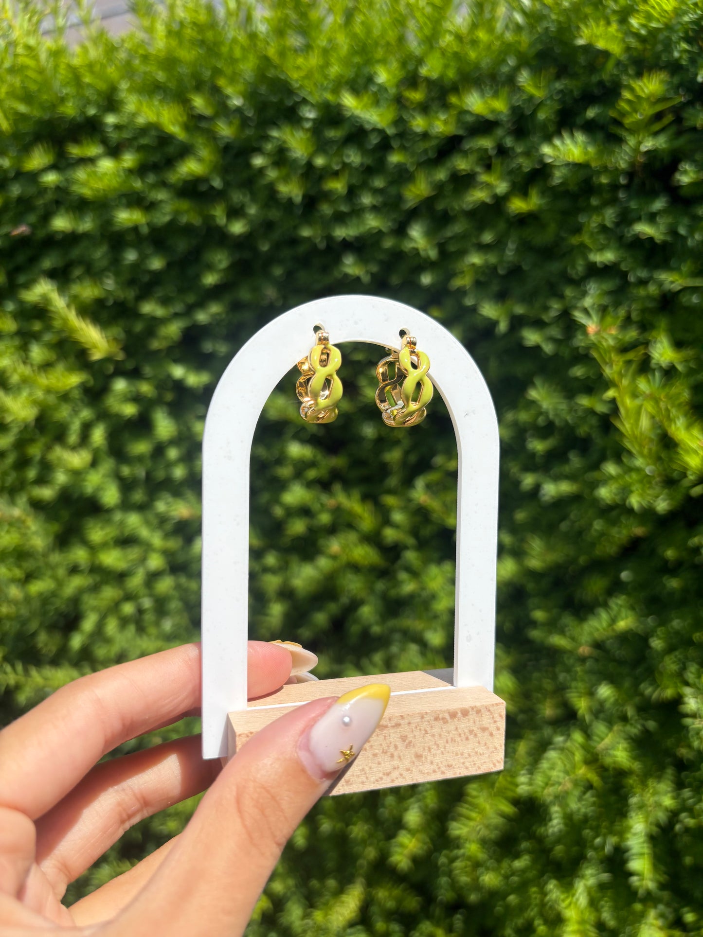 Boucles d’oreilles Ninon vert