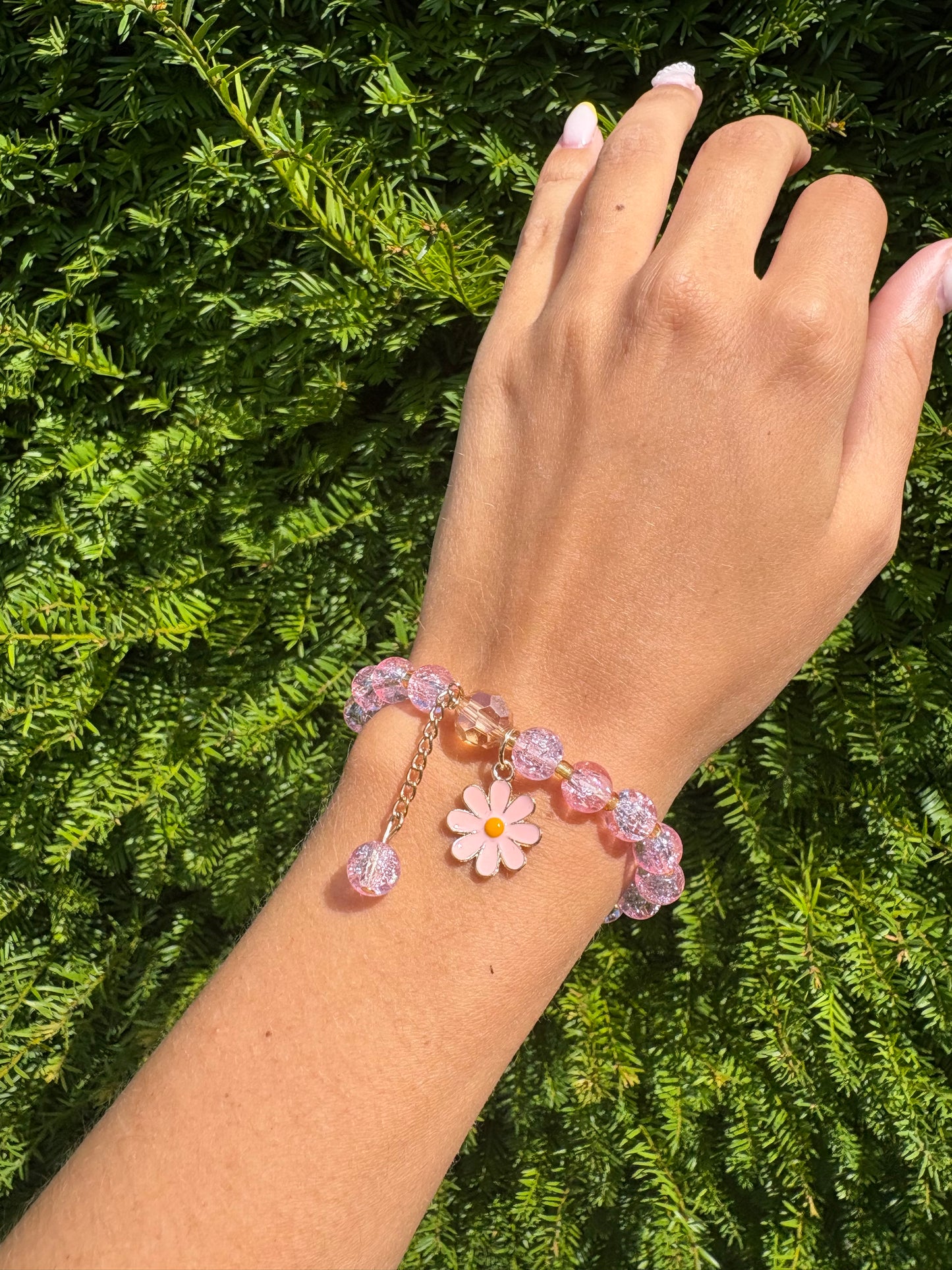 Bracelet Marguerite rose