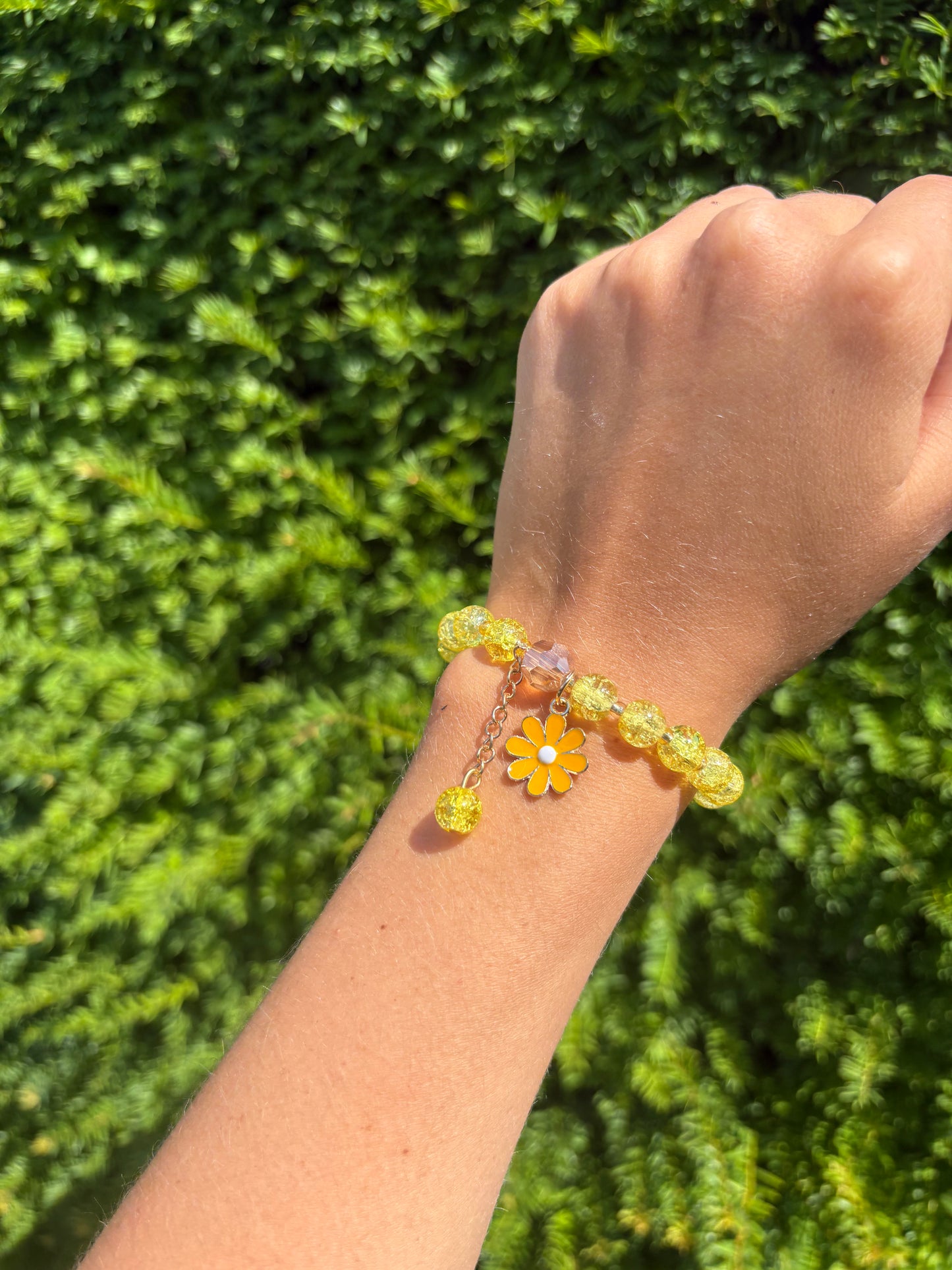 Bracelet Marguerite jaune