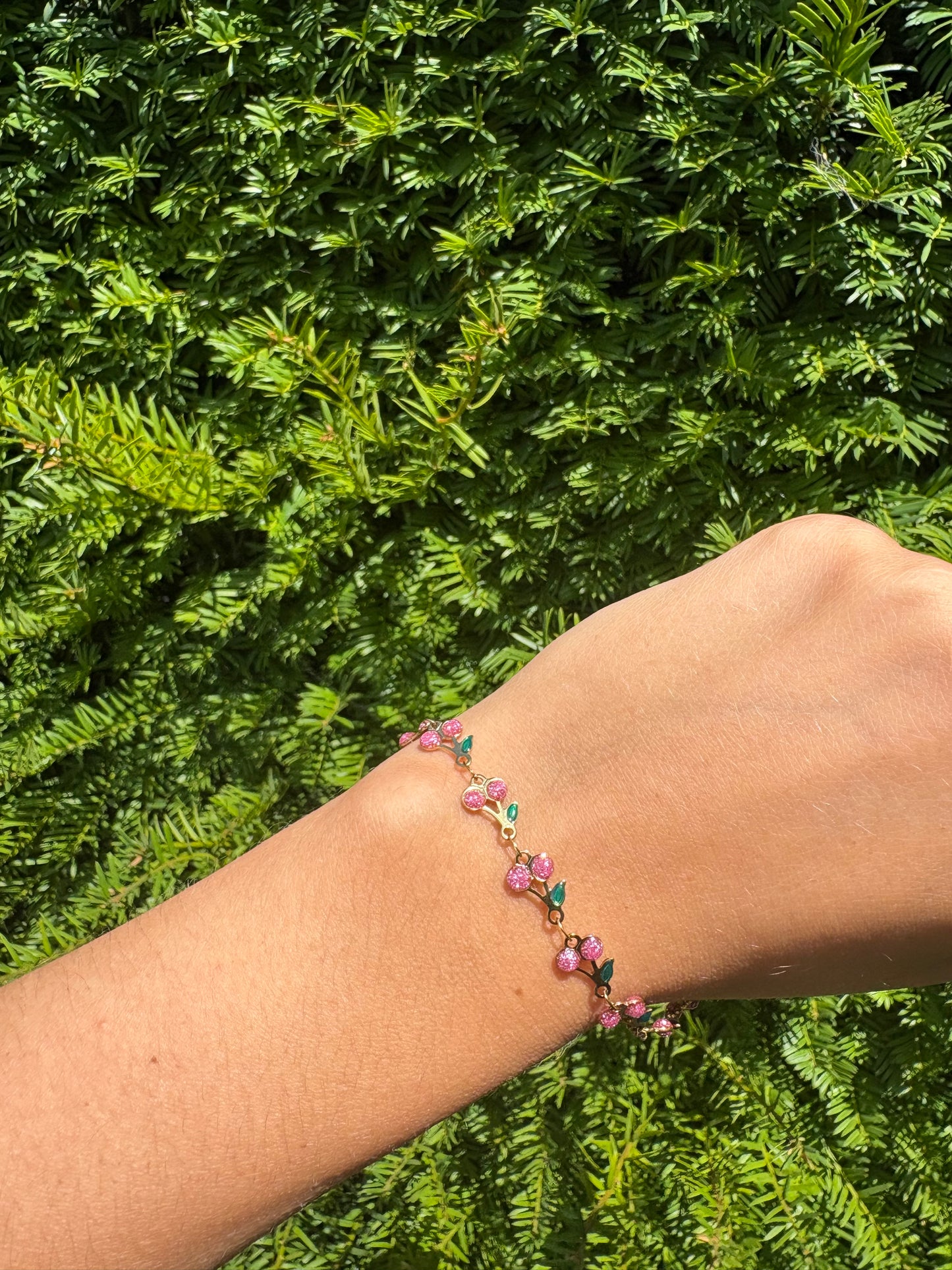 Bracelet Cerise rose