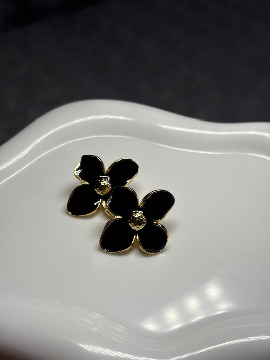 Boucles d’oreilles Livia noir