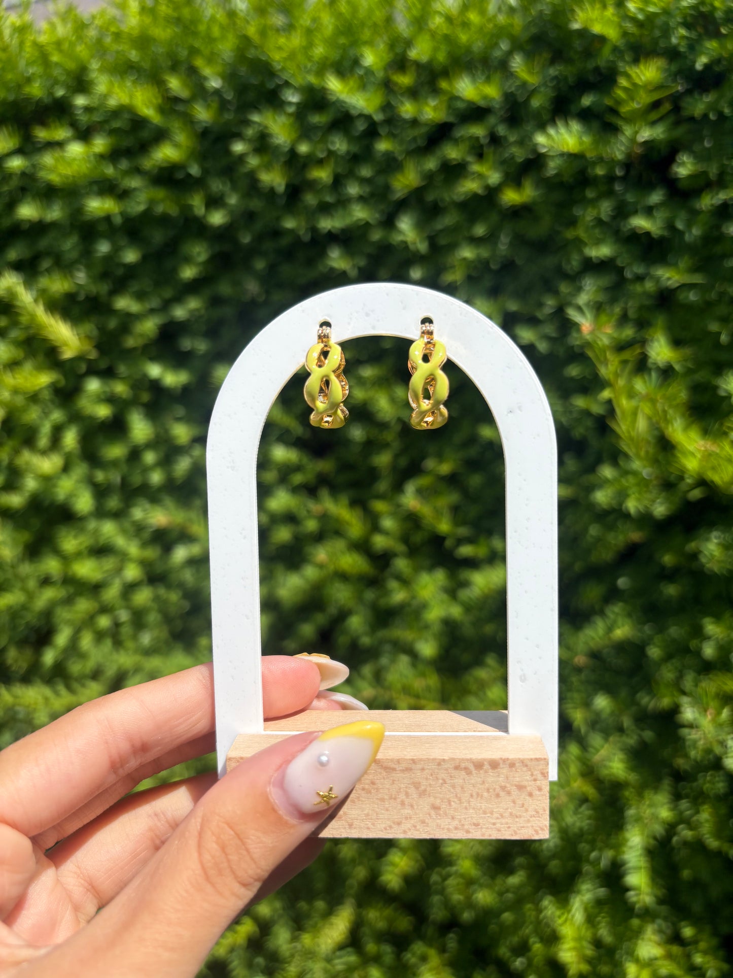 Boucles d’oreilles Ninon vert
