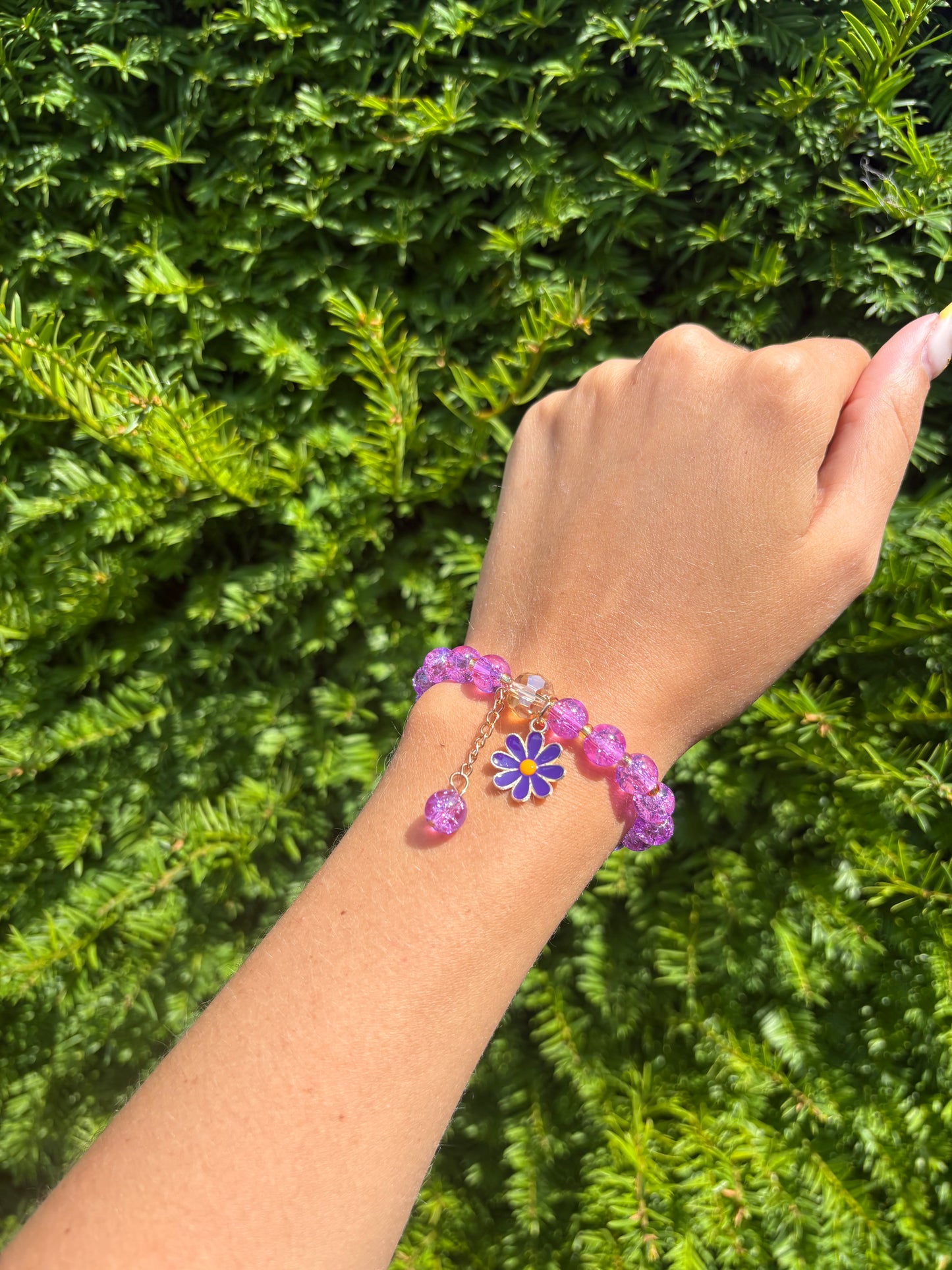 Bracelet Marguerite violet
