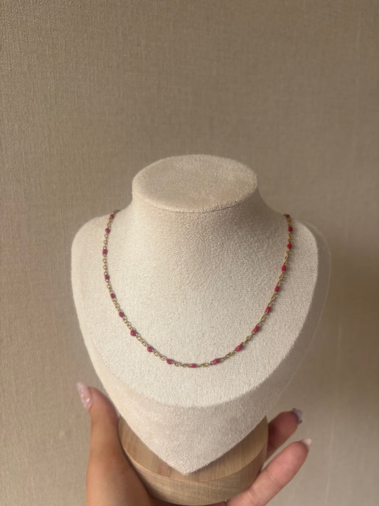 Collier Anaïs Rouge