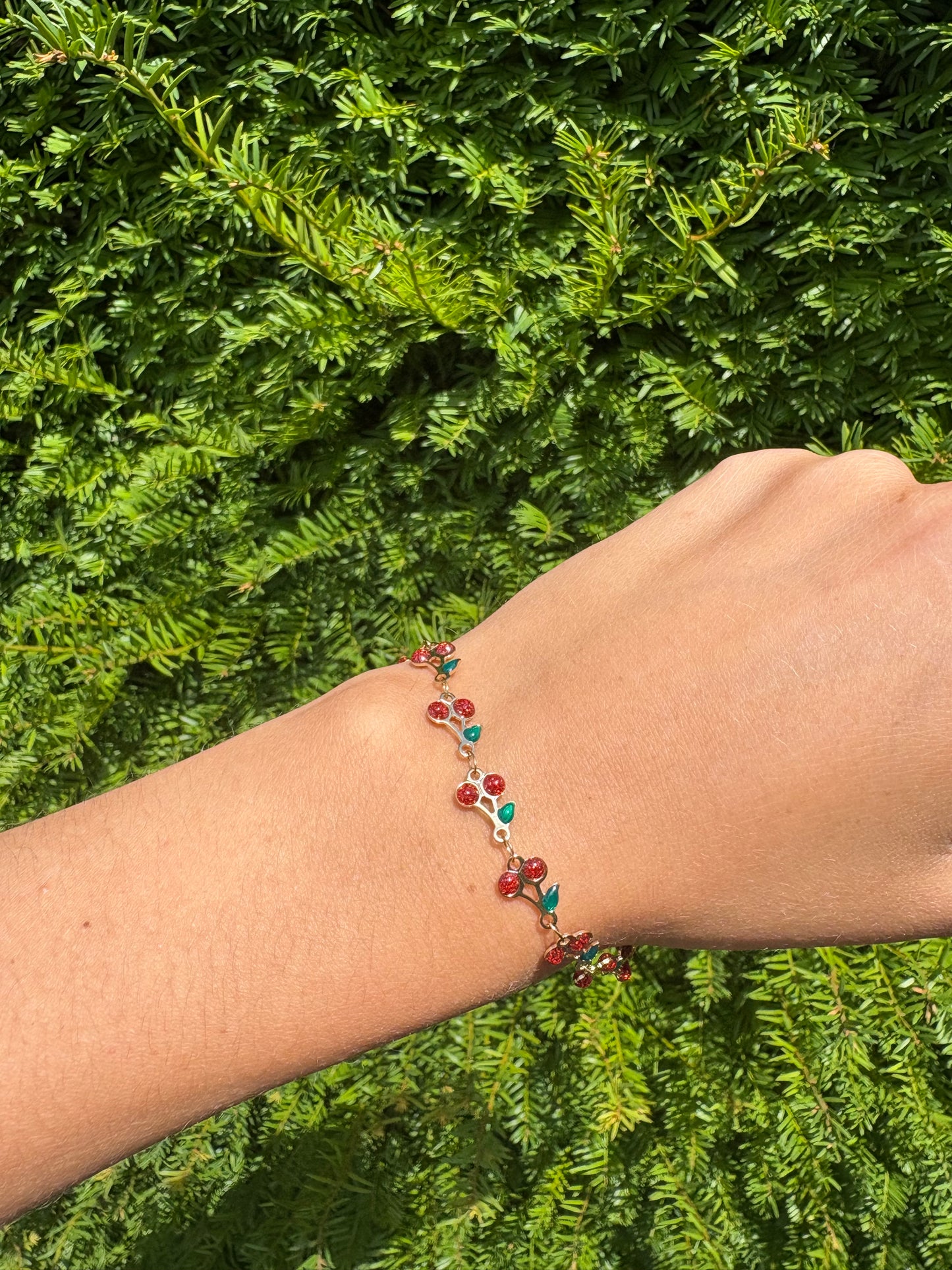 Bracelet Cerise rouge