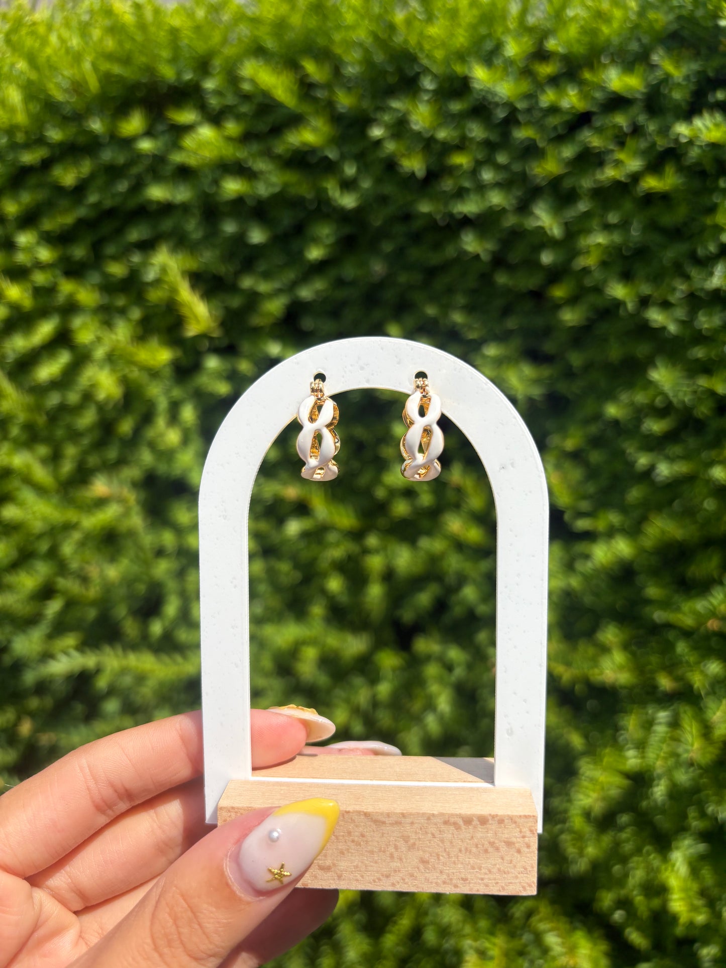 Boucles d’oreilles Ninon Blanc